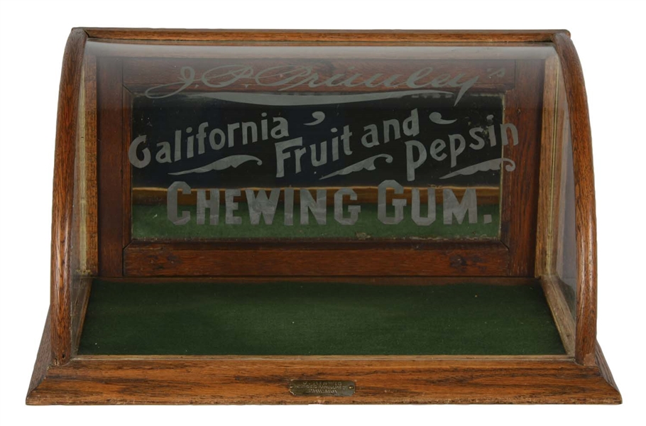 J.P. PRIMLEYS CHEWING GUM CURVED GLASS SHOWCASE