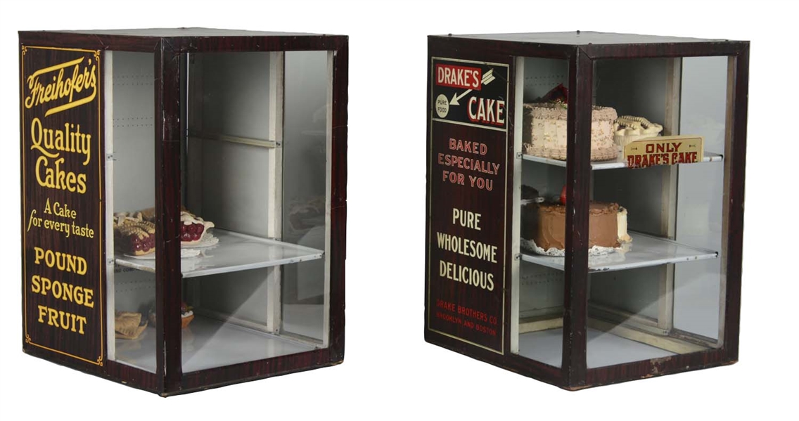 LOT OF 2: CAKE STORE DISPLAY CABINETS