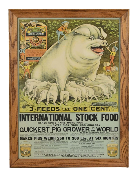 INTERNATIONAL STOCK FOOD ADVERTISEMENT
