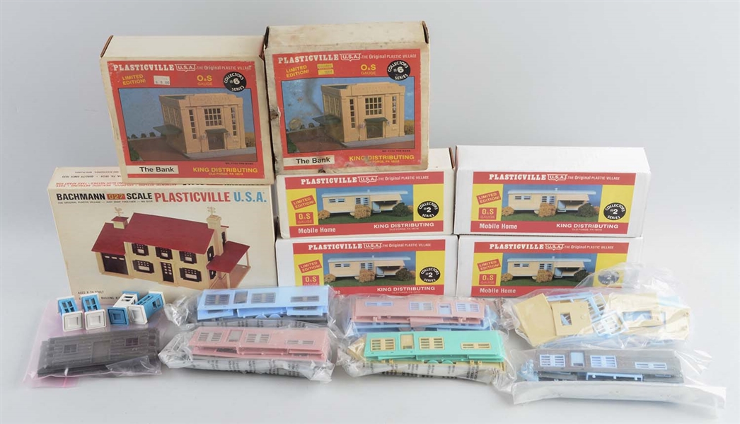 LARGE LOT OF ASSORTED PLASTICVILLE.