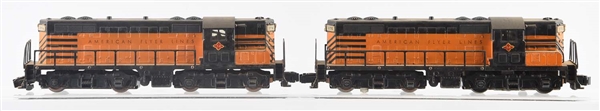 LOT OF 2: EARLY AMERICAN FLYER NO. 374 & 375 LOCOMOTIVES.