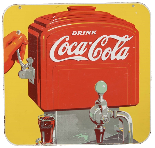 DOUBLE-SIDED COCA-COLA PORCELAIN SIGN