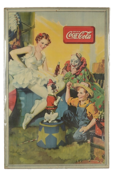1936 SUNDBLOM COCA-COLA ADVERTISMENT SIGN
