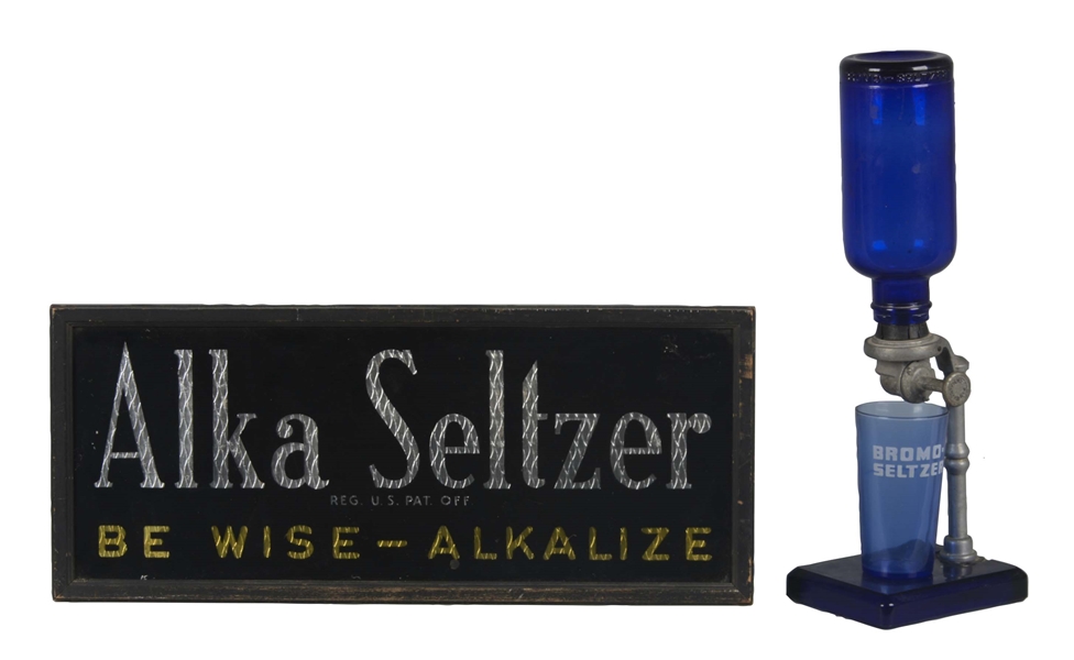 LOT OF 2: BROMO-SELTZER AND ALKA-SELTZER ITEMS