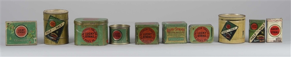 LOT OF 25: LUCKY STRIKE TOBACCO TINS