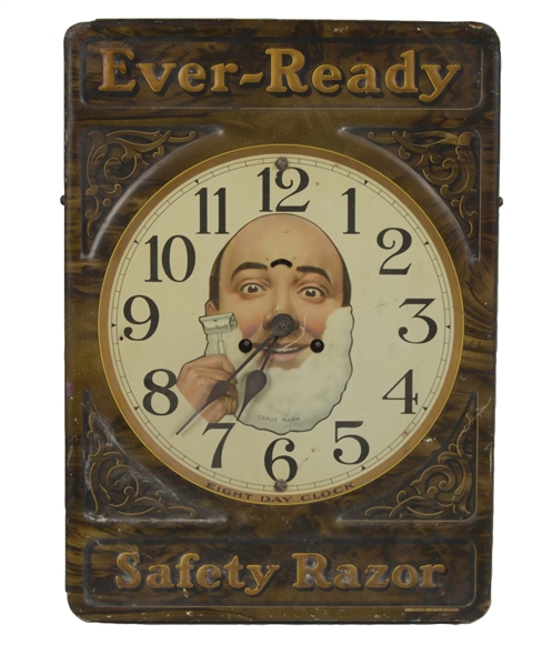EVER-READY SAFETY RAZOR ADVERTISING CLOCK