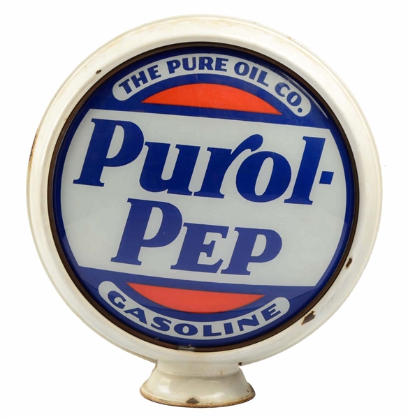 PUROL-PEP GASOLINE 15" GLOBE LENSES.