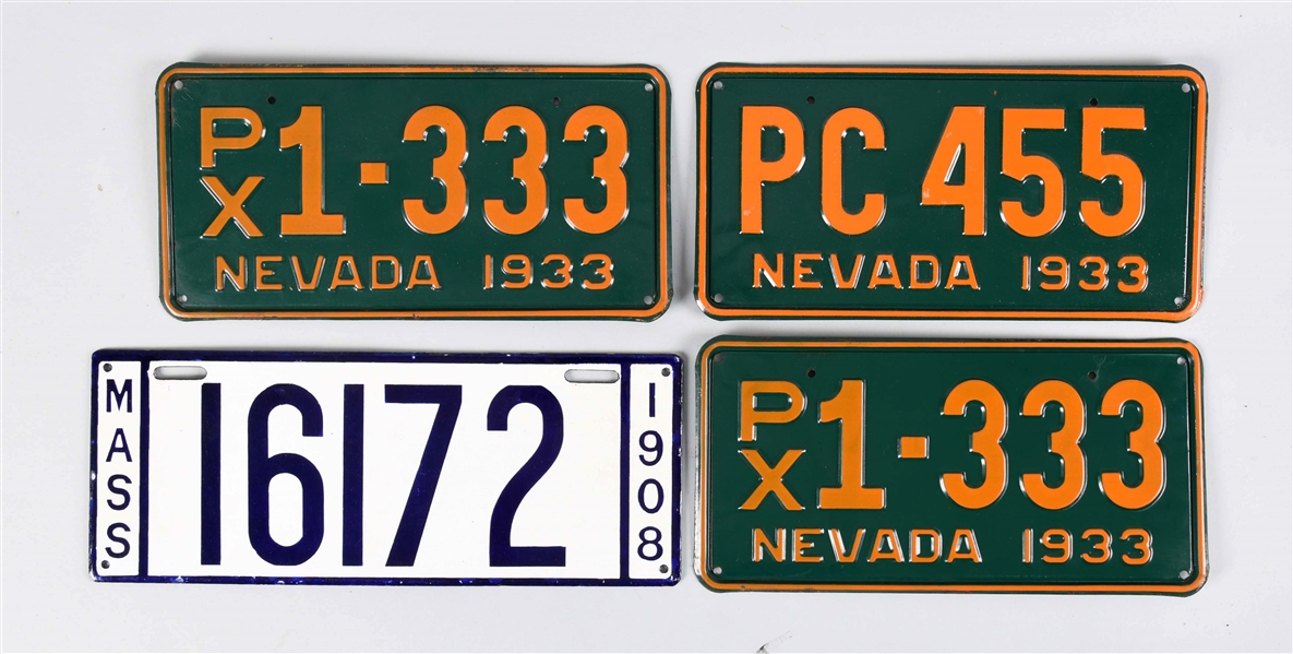 LOT OF 2: LICENSE PLATE ATTACHMENTS.