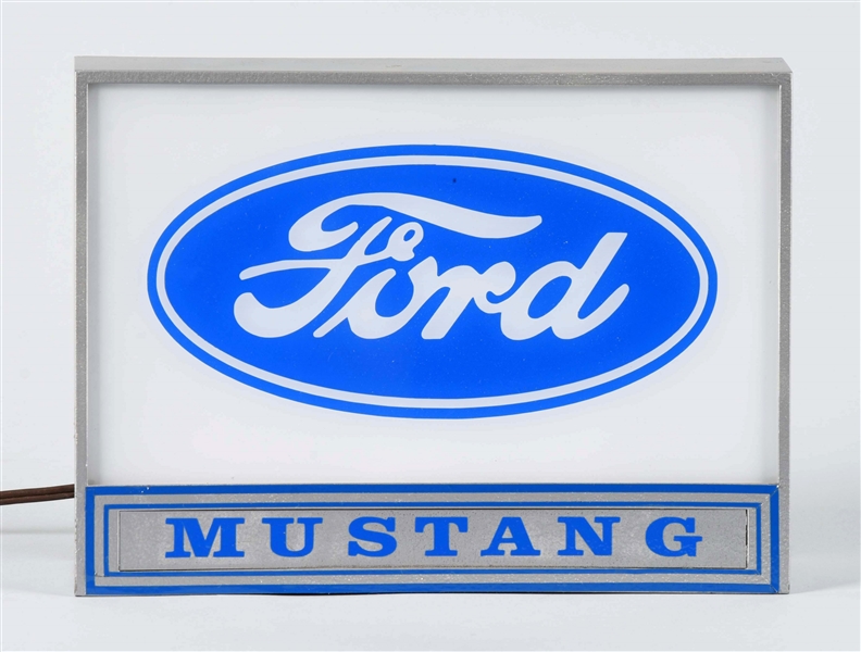 FORD MUSTANG COUNTERTOP LIGHTED SIGN.