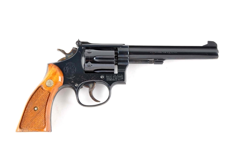 (M) BOXED S&W MODEL 17-4 DOUBLE ACTION REVOLVER.