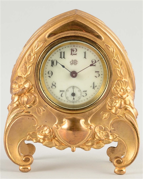 JENNINGS BROTHERS GILDED CLOCK