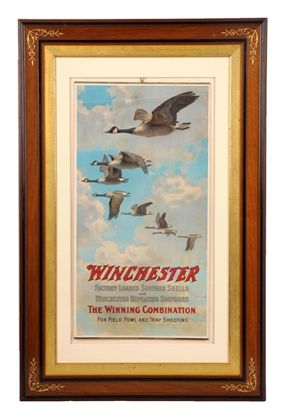 WINCHESTER WINNING COMBINATION ADVERTISING POSTER.  