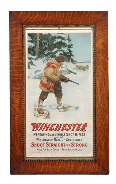 1906 WINCHESTER ARMS ADVERTISING POSTER. 