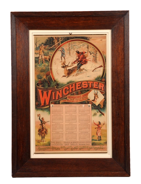 1891 WINCHESTER ARMS ADVERTISING CALENDAR. 