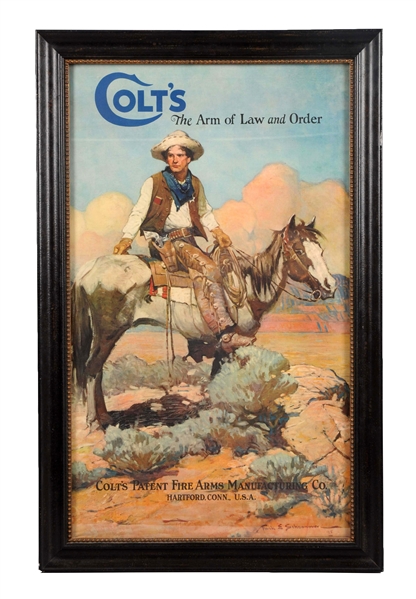 COLT’S TEX & PATCHES ADVERTISING POSTER.