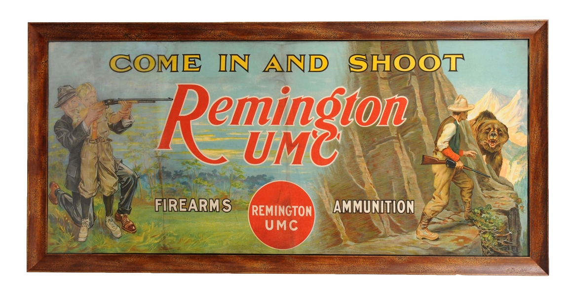 REMINGTON UMC ADVERTISING BANNER. 