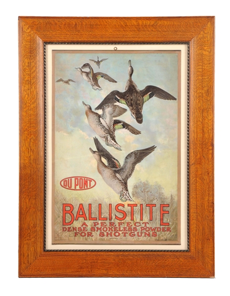 1913 DU PONT BALLISTITE ADVERTISING POSTER.