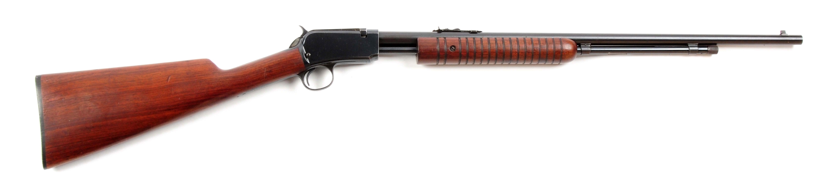 (C) WINCHESTER MODEL 62A PUMP ACTION RIFLE.