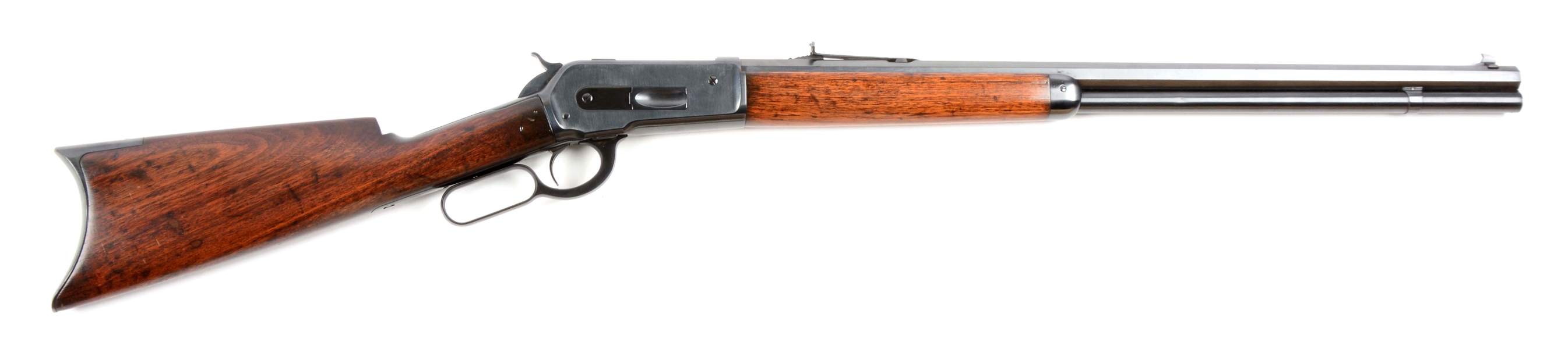 (A) WINCHESTER MODEL 1886 RIFLE.
