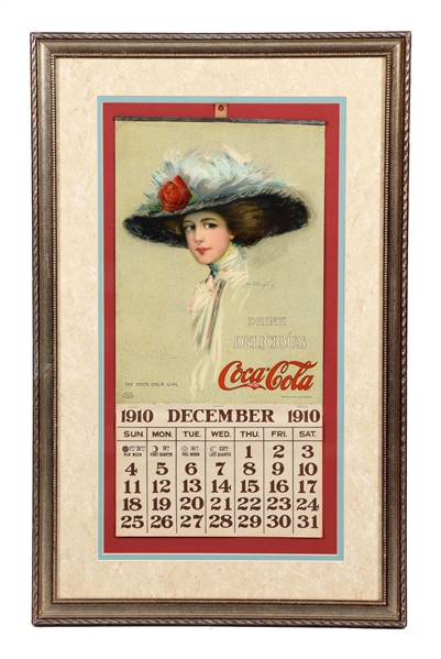 1910 COCA-COLA ADVERTISING CALENDAR.