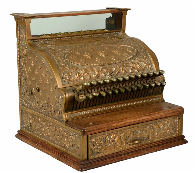 NATIONAL CASH REGISTER NO. 47.5 BRASS.