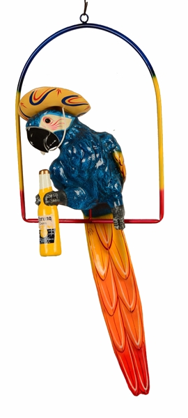 PONCHO CORONA PARROT FIGURINE.