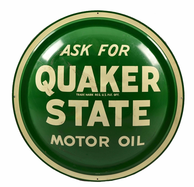 QUAKER STATE MOTOR OIL SIGN.