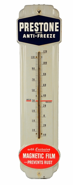 PRESTONE ANTI-FREEZE "MAGNETIC FILM" THERMOMETER.