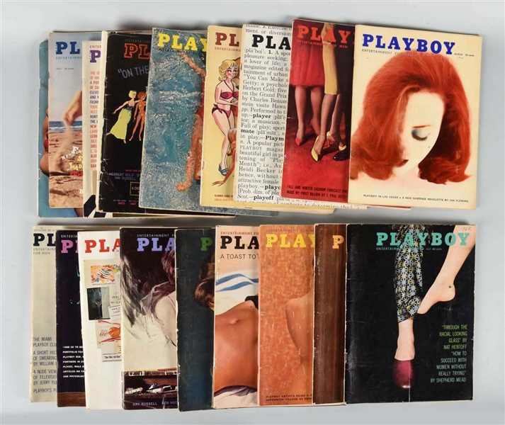 LOT OF ASSORTED PLAYBOY MAGAZINES. 