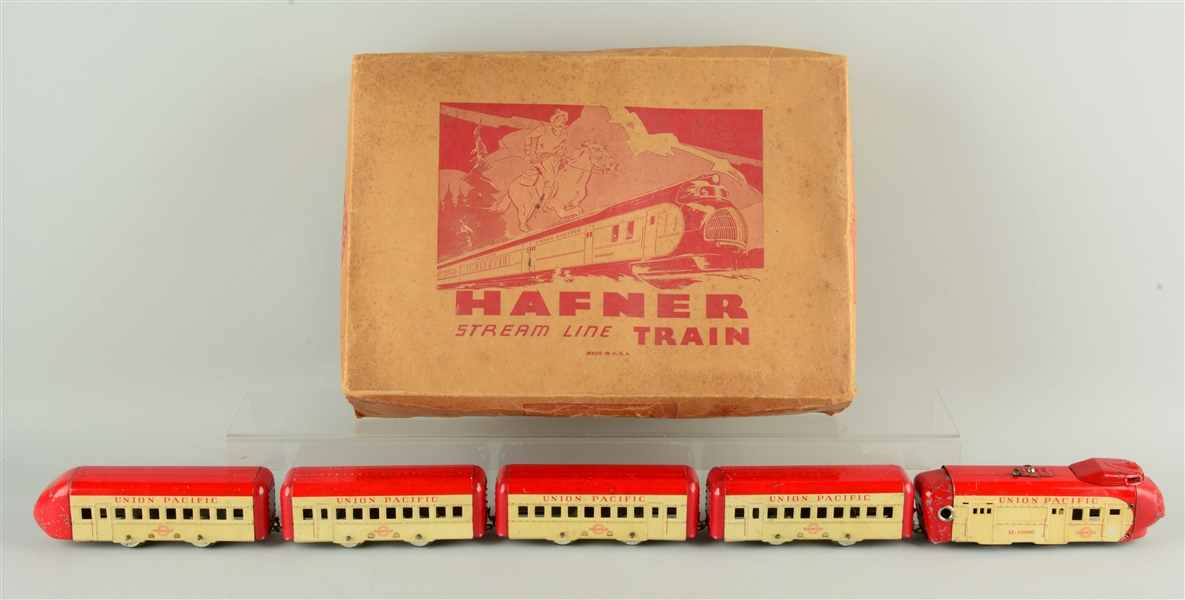 HAFNER STREAM LINE TRAIN ON BOX.