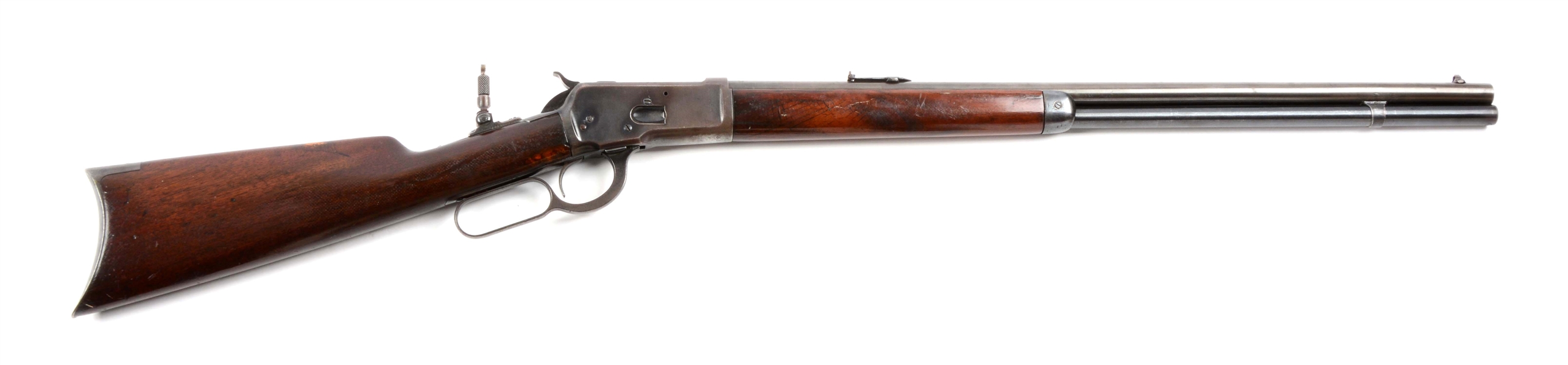 (A) WINCHESTER MODEL 1892 LEVER ACTION .44 RIFLE.