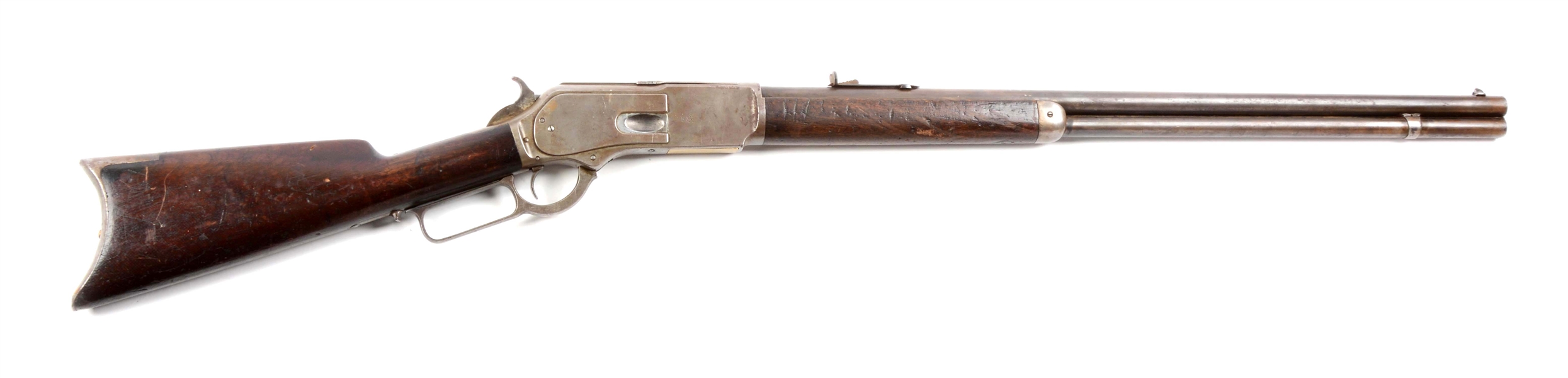 (A) WINCHESTER MODEL 1876 LEVER - ACTION RIFLE.