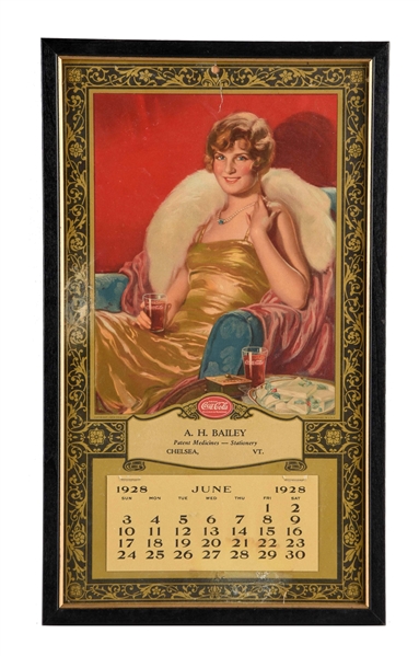 1928 COCA-COLA ADVERTISING CALENDAR.