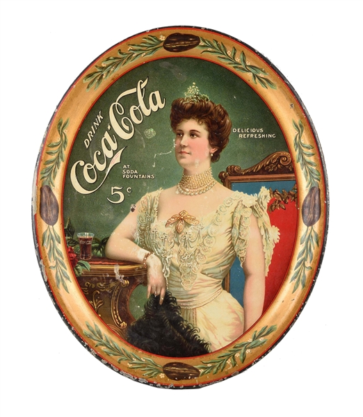 1904 COCA-COLA ADVERTISING SERVING TRAY.