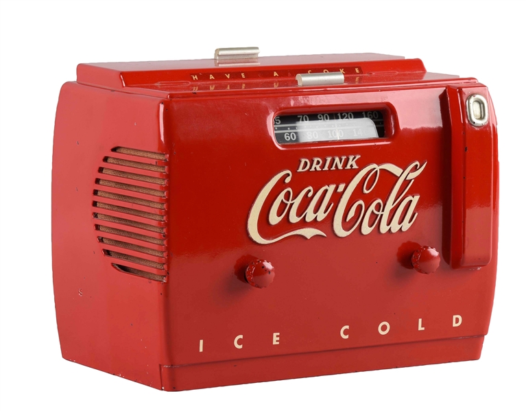 1950S COCA-COLA COOLER RADIO.