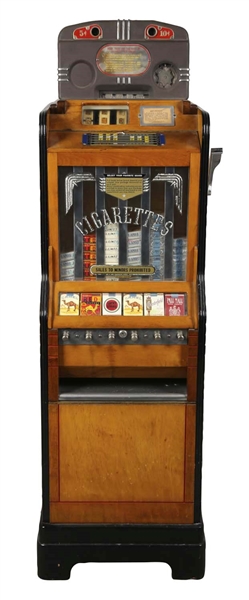 **5 & 10¢ O.D. JENNINGS CIGA-ROLA FLOOR MODEL SLOT MACHINE