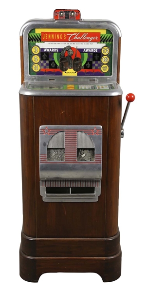 **5 & 10¢ O.D. JENNINGS CHALLENGER CONSOLE SLOT MACHINE