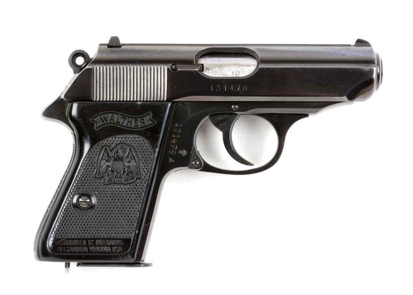 (M) WALTHER PPK SEMI AUTOMATIC PISTOL DISTRIBUTED BY INTERARMS.