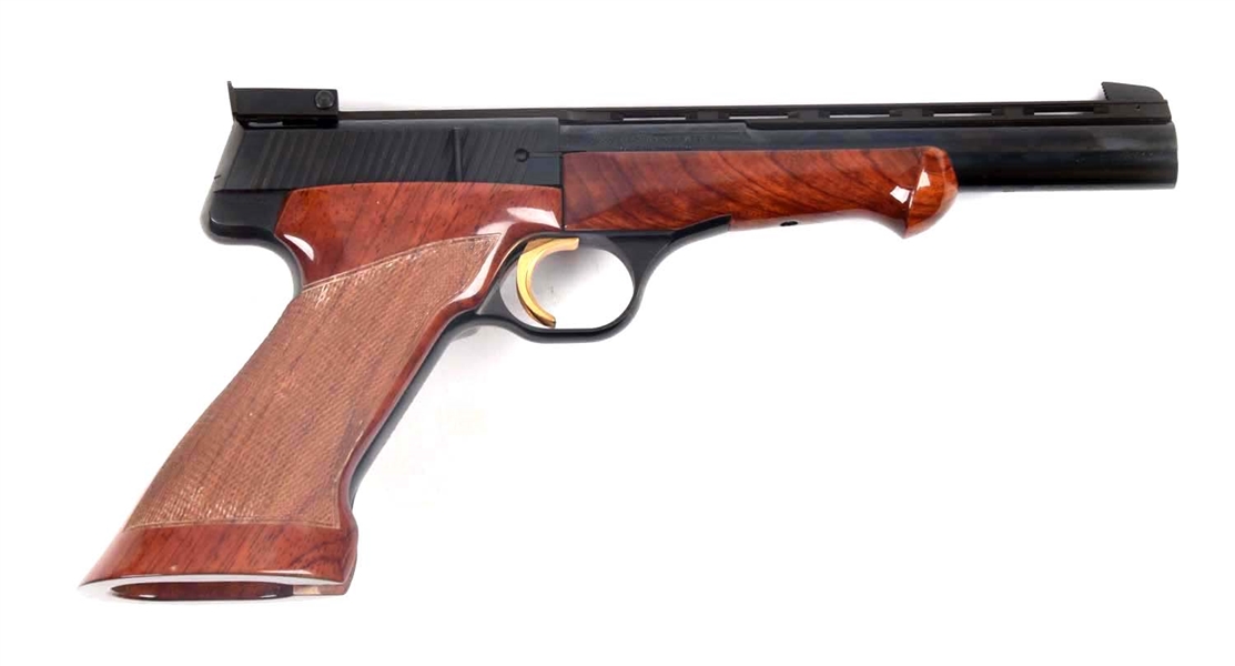 (C) BROWNING MEDALIST SEMI-AUTOMATIC PISTOL IN CASE.