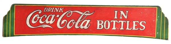 EARLY WOODEN COCA-COLA TRUCK SIGN.