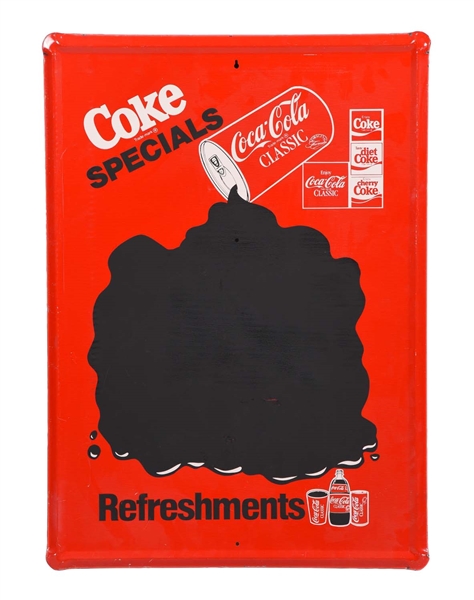 COKE SPECIALS COCA - COLA ADVERTISING CHALKBOARD.