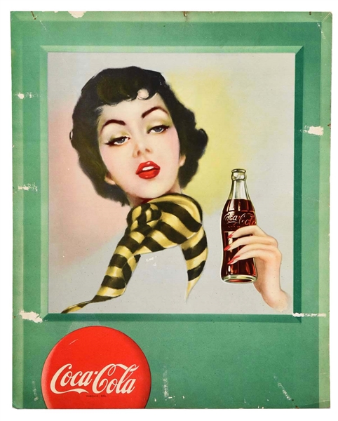 1950S ITALIAN COCA-COLA ADVERTISING SIGN. 