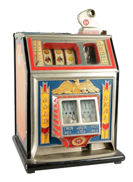 **5¢ WATLING MFG. CO. GOLD SEAL SLOT MACHINE  