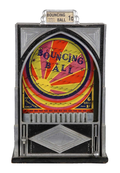 1¢ ROYAL MANUFACTURING CO. BOUNCING BALL SKILL GAME