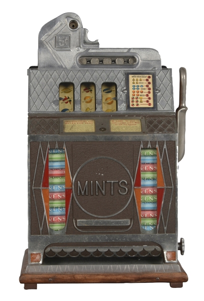 **5¢ MILLS NOVELTY CO. MINT VENDOR SLOT MACHINE