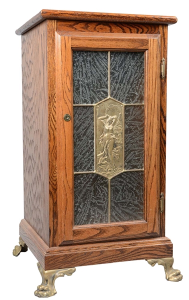 NUDE FRONT OAK SLOT MACHINE STAND