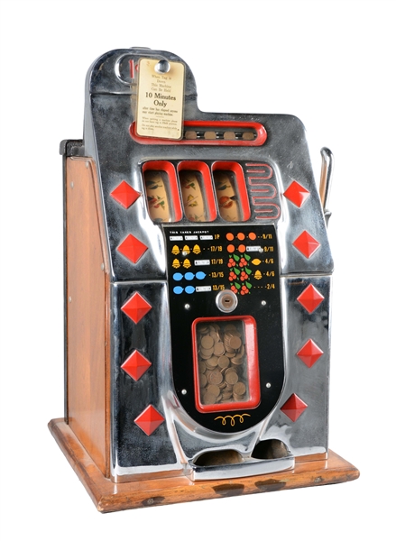 **1¢ MILLS DIAMOND FRONT SLOT MACHINE 