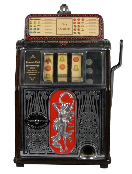 **25¢ CAILLE SUPERIOR SKILL NUDE FRONT SLOT MACHINE