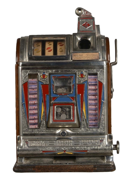 **5¢ O.D. JENNINGS FRONT VENDOR SLOT MACHINE