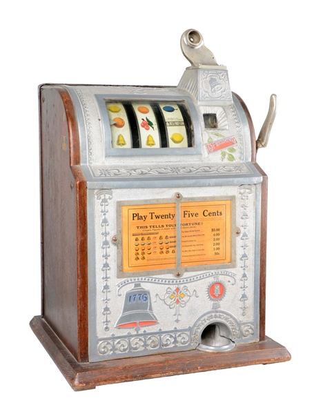 **25¢ MILLS NOVELTY CO. OPERATORS BELL SLOT MACHINE 